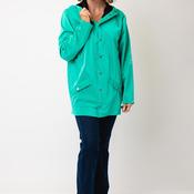 Rains Waterproof Short Clear Raincoat, Element Green image