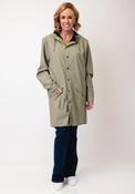 Rains Waterproof Long Raincoat, Drift Green image