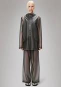 Rains Waterproof Short Clear Raincoat, Mist Grey image