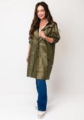 Rains Waterproof Long Raincoat, Olive Green image