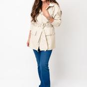 Rain Curve Short Rain Jacket, Dune Beige image