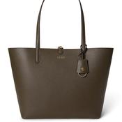 Ralph Lauren Faux Leather Reversible Large Tote Bag, Brown