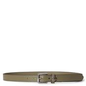 Ralph Lauren Logo-Keeper Skinny Leather Belt, Sage Green image