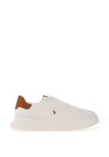 Ralph Lauren RLite Court Trainers, White &amp; Tan image