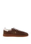 Ralph Lauren Bedford Embossed Suede Trainers, Chocolate Brown image