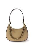 Ralph Lauren Leather Marcy Zip Shoulder Bag, Beige image