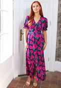 Rant and Rave Ingrid Floral Print Dress, Navy image