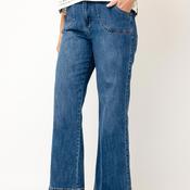 Rant &amp; Rave Janette Wide Leg Jeans, Medium Blue image
