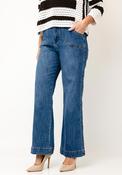 Rant &amp; Rave Janette Wide Leg Jeans, Medium Blue image
