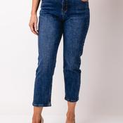 Rant and Rave Susan Cropped Mom Jeans, Mid Blue image