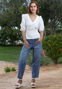 Rant &amp; Rave Bobby Barrel Short Leg Jeans, Blue image