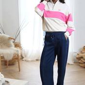 Rant &amp; Rave Lana Wide Short Leg Trousers, Dark Blue image
