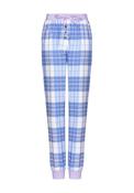 Rebelle Check Cuffed Pyjama Bottom, Light Blue image