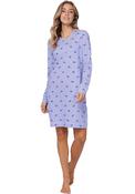 Rebelle Long Sleeve Stripe Nightdress, Purple image