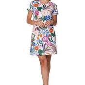 Rebelle Tropic Blush Floral Short Sleeve Nightdress, Multi image
