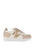 Redz Laced Colour Block Chunky Trainers, Beige Multi image