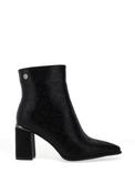 Redz Point Toe Heeled Ankle Boot, Black image