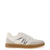 REDZ Faux Leather Laced Trainers, White