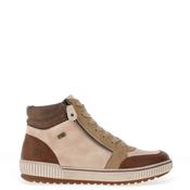 Remonte Colour Block High Top Trainers, Beige image