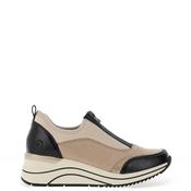 Remonte Zip Detail Wedge Trainers, Neutral and Black image