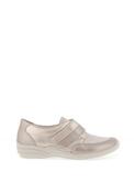 Remonte Leather Shimmer Marble Print Velcro Shoes, Gold image