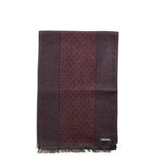 Remus Uomo Abstract Print Scarf, Wine &amp; Navy