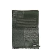 Remus Uomo Abstract Print Scarf, Dark Green &amp; Grey