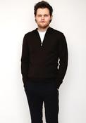 Remus Uomo Merino Wool Half Zip Sweater, Brown image