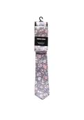 Remus Uomo Floral Tie &amp; Pocket Square, Grey Blue image