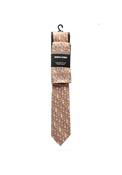 Remus Uomo Floral Tie &amp; Pocket Square, Orange image