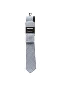 Remus Uomo Zig Zag Tie &amp; Pocket Square, Blue image