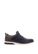 Rieker Men’s Laced Perforated Shoes, Blue image