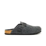 Rieker Mens Felt Mules, Grey image