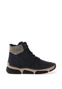 Rieker Flat Lace Ankle Boot, Navy image