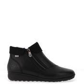 Rieker Womens Smooth Leather Flat Ankle Boots, Black image