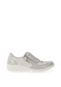 Rieker Womens Paisley Print Lace Up Trainers, Silver image