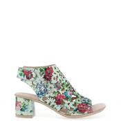 Rieker Womens Shimmering Caged Sandals, Blue Multi image
