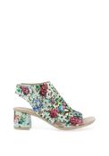 Rieker Womens Shimmering Caged Sandals, Blue Multi image