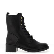 Rieker Womens Military Inspired Flat Boots, Black