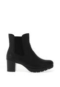 Rieker Womens Distressed Glossy Finish Ankle Boots, Black image