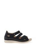 Rieker Womens Multi Velcro Strap Sandals, Navy image