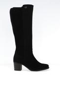 Rieker Womens Block Heel Knee High Boot, Black image