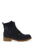 Rieker Womens Fleece Lined Military Boots, Navy image
