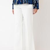 Robell Paula Wide Leg Trousers, White