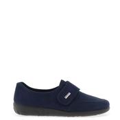 Rohde Womens Wool Trim Slippers, Navy Blue image