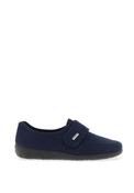 Rohde Womens Wool Trim Slippers, Navy Blue image