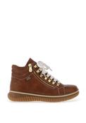 Rieker Womens Laced Fleece Lined Ankle Boots, Brown image