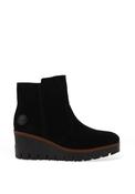 Rieker Womens Wedge Heel Fleece Lined Ankle Boots, Black image