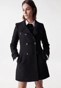 Salsa Grace Long Woolen Coat, Black image