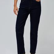 Salsa True Slim Cropped Jeans, Dark Blue Denim image